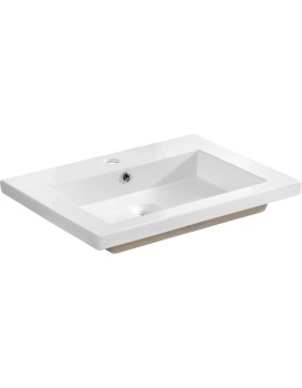 Keramické zápustné umyvadlo Spirit 60 cm bílé