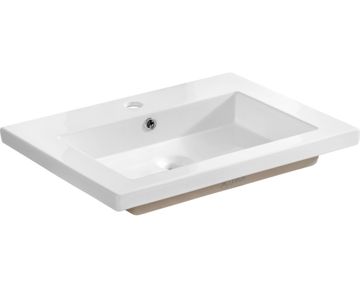 Keramické zápustné umyvadlo Spirit 60 cm bílé