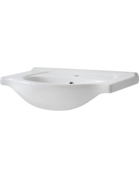 Keramické zápustné umyvadlo Vintage II 65 cm bílé