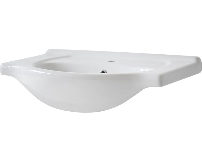 Keramické zápustné umyvadlo Vintage 65 cm bílé