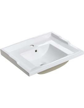 Zápustné umyvadlo Retro 60 cm bílé