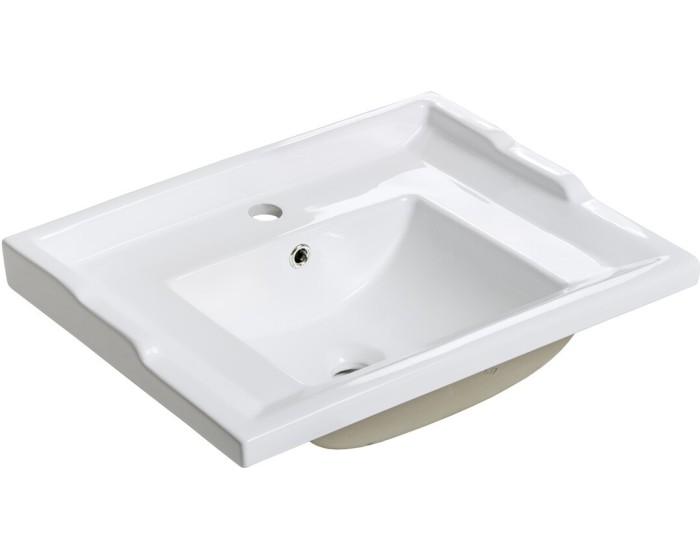 Zápustné umyvadlo Retro 60 cm bílé