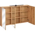 Závěsná koupelnová skříňka se zrcadlem Madera 843 dub artisan