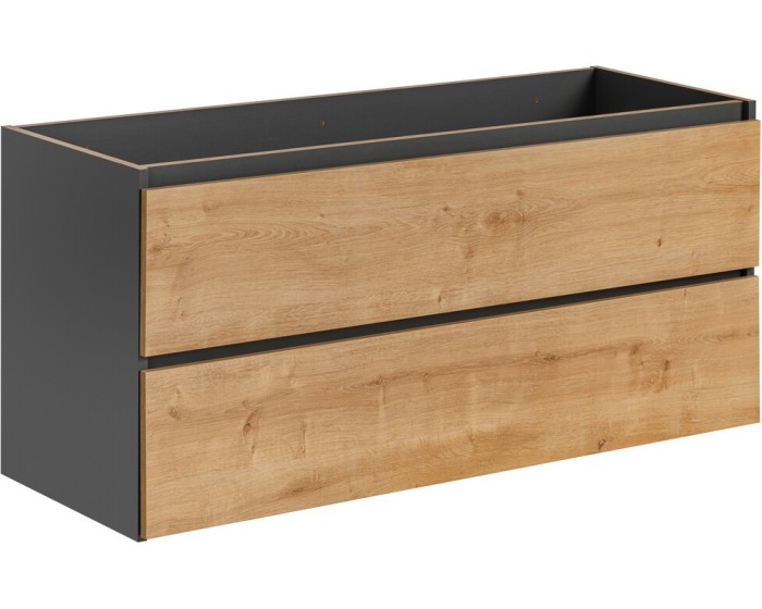 Koupelnová skříňka Monako 120 cm šedá/dub hamilton