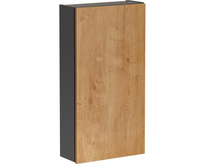 Závěsná koupelnová skříňka Monako 830 1D 40 cm šedá/dub hamilton
