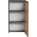 Závěsná koupelnová skříňka Monako 830 1D 40 cm šedá/dub hamilton
