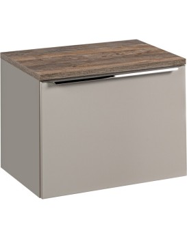 Závěsná skříňka Santa Fe s deskou 60 cm taupe/dub santa fe vintage
