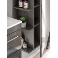 Závěsná koupelnová skříňka se zrcadlem Twist 802 1D grafit