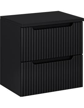 Závěsná skříňka Nova Black I s deskou 60 cm černá