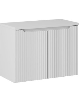 Závěsná skříňka pod umyvadlo Nova White II s deskou 80 cm bílá