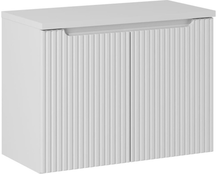 Závěsná skříňka pod umyvadlo Nova White II s deskou 80 cm bílá