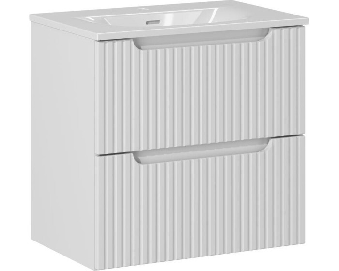 Koupelnová skříňka Nova White II Sky se zápustným umyvadlem 60 cm bílá