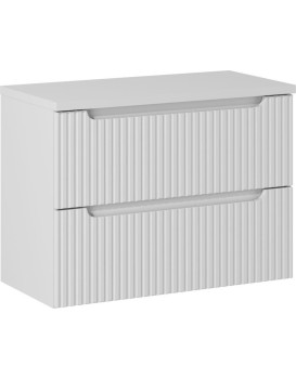 Závěsná skříňka pod umyvadlo Nova White I s deskou 80 cm bílá