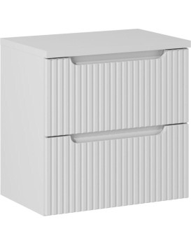 Závěsná skříňka pod umyvadlo Nova White I s deskou 60 cm bílá