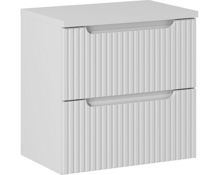 Závěsná skříňka pod umyvadlo Nova White I s deskou 60 cm bílá
