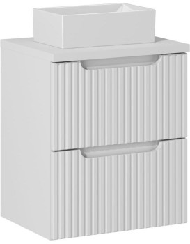 Závěsná skříňka Nova White Gaja II s deskou a umyvadlem 50 cm bílá
