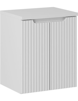 Závěsná skříňka pod umyvadlo Nova White II s deskou 50 cm bílá
