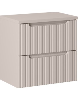 Závěsná skříňka Nova Cashmere II s deskou 60 cm kašmírová