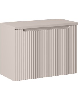 Závěsná skříňka pod umyvadlo Nova Cashmere I s deskou 80 cm kašmír
