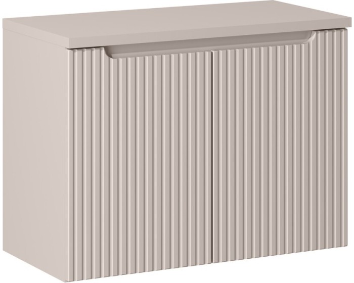 Závěsná skříňka pod umyvadlo Nova Cashmere I s deskou 80 cm kašmír