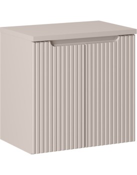 Závěsná skříňka Nova Cashmere I s deskou 60 cm kašmírová