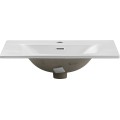 Keramické zápustné umyvadlo Sky1 60 cm DP matné bílé