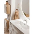 Závěsná skříňka pod umyvadlo Ocean 120 cm dub olejovaný/béžová