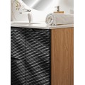 Závěsná koupelnová skříňka Ocean 30 cm dub olejovaný/černá