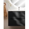 Závěsná skříňka pod umyvadlo Ocean 60 cm dub olejovaný/černá