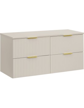 Závěsná skříňka Adele Cashmere s deskou 120 cm kašmírová