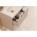 Závěsná skříňka pod umyvadlo Nova Cashmere Nature s deskou 60 cm kašmírová/dub casella