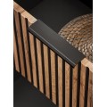 Závěsná skříňka Casad Nature s deskou 80 cm dub wotan/černá
