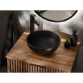 Skříňka pod umyvadlo Casad 80 cm černá/dub wotan