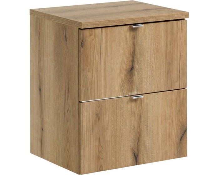 Závěsná umyvadlová skříňka Nova Oak s deskou 50 cm dub evoke