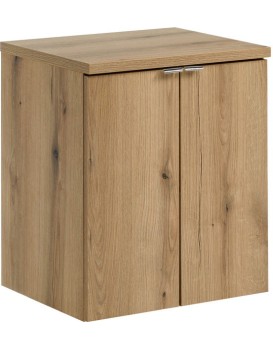 Závěsná skříňka pod umyvadlo Nova Oak s deskou 50 cm dub evoke