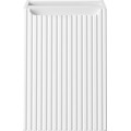 Závěsná skříňka s košem na prádlo Nova White 40 cm bílá