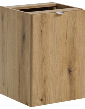 Závěsná umyvadlová skříňka Nova Oak 81-40-1DK 40 cm s košem na prádlo dub evoke