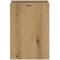 Závěsná umyvadlová skříňka Nova Oak 81-40-1DK 40 cm s košem na prádlo dub evoke