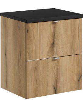 Závěsná skříňka pod umyvadlo Nova Oak s deskou 50 cm dub coast evoke