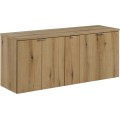 Závěsná skříňka pod umyvadlo Nova Oak s deskou 140 cm dub evoke