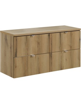 Závěsná skříňka Nova Oak s deskou 120 cm dub coast evoke