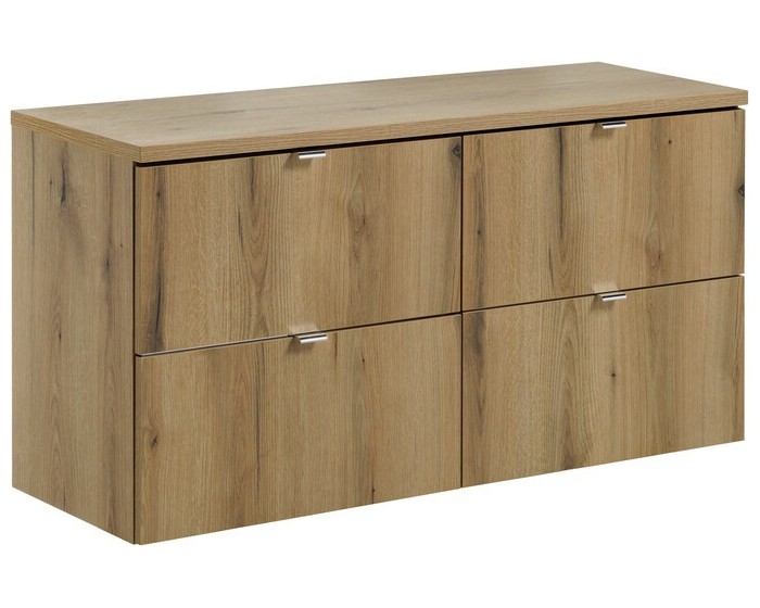 Závěsná skříňka Nova Oak s deskou 120 cm dub coast evoke