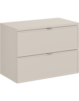 Závěsná skříňka pod umyvadlo Bella Cashmere I s deskou 80 cm kašmír