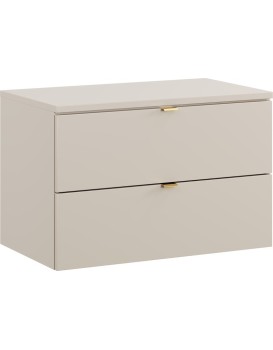 Závěsná skříňka pod umyvadlo Dalia Cashmere s deskou 80 cm kašmírová