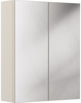 Horní koupelnová skříňka Bella Cashmere se zrcadlem 2D 60 cm kašmír