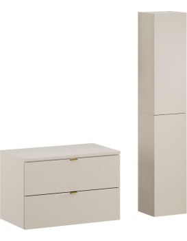 Koupelnová sestava Dalia Cashmere se skříňkami 80 cm kašmírová