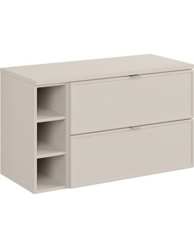 Závěsná skříňka Bella Cashmere s deskou 100 cm kašmírová