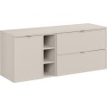 Závěsná skříňka Bella Cashmere s deskou 140 cm kašmír