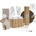 Deska pod umyvadlem Nova Oak A 89-90 dub evoke