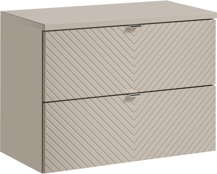 Závěsná skříňka pod umyvadlo Viva Cashmere s deskou 80 cm kašmír